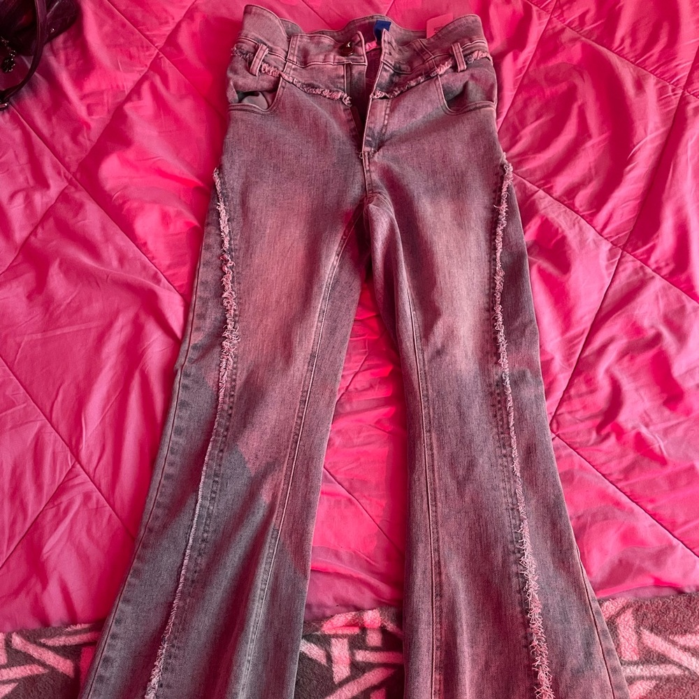 Aelfric Eden Blue and White Flare Jeans